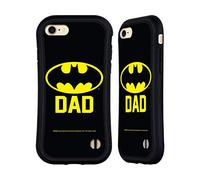 Head Case Designs sous Licence Officielle Batman DC Comics Batdad Logos Coque Hybride Compatible avec Apple iPhone 7/8 / SE 2020 & 2022