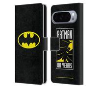 Head Case Designs sous Licence Officielle Batman DC Comics Classique Logos Étui Portefeuille en Cuir Compatible avec Google Pixel 10 Pro XL
