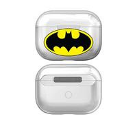 Head Case Designs sous Licence Officielle Batman DC Comics Classique Logos Transparent Cristal Dur Compatible avec Apple AirPods Pro 2 Charging Case