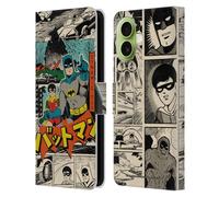 Head Case Designs sous Licence Officielle Batman DC Comics Collage Bat-Manga! Étui Portefeuille en Cuir Compatible avec Apple iPhone 17