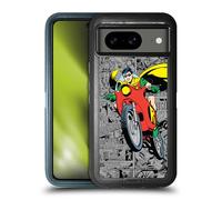 Head Case Designs sous Licence Officielle Batman DC Comics Collage de Bande dessinée Robin Étui Antichoc Ultra-Blindé Compatible avec Google Pixel 8