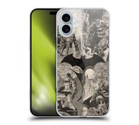 Head Case Designs sous Licence Officielle Batman DC Comics Collage de Logo en détresse Hush Coque Dure pour l'arrière Compatible avec Apple iPhone 16 Plus