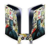 Head Case Designs sous Licence Officielle Batman DC Comics Collage Déchiré Logos Et Bandes Dessinées Vinyle Plaque Frontale Autocollant De Jeu Peau Compatible avec Sony PS5 Digital & DualSense