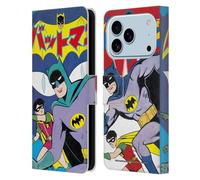 Head Case Designs sous Licence Officielle Batman DC Comics Couverture De Bande Dessinée Bat-Manga! Étui Portefeuille en Cuir Compatible avec Apple iPhone 17 Pro