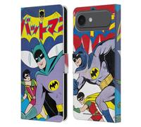 Head Case Designs sous Licence Officielle Batman DC Comics Couverture De Bande Dessinée Bat-Manga! Étui Portefeuille en Cuir Compatible avec Apple iPhone 17 Air
