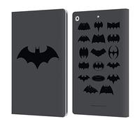 Head Case Designs sous Licence Officielle Batman DC Comics Hush Logos Étui Portefeuille en Cuir Compatible avec Apple iPad 10.2 2019/2020/2021