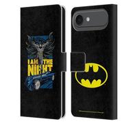 Head Case Designs sous Licence Officielle Batman DC Comics I Am The Night Évasion De Méchants Étui Portefeuille en Cuir Compatible avec Apple iPhone 17 Air