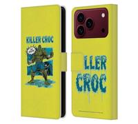 Head Case Designs sous Licence Officielle Batman DC Comics Killer Croc Évasion De Méchants Étui Portefeuille en Cuir Compatible avec Apple iPhone 18 Pro Max