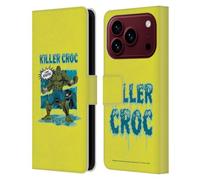 Head Case Designs sous Licence Officielle Batman DC Comics Killer Croc Évasion De Méchants Étui Portefeuille en Cuir Compatible avec Apple iPhone 18 Pro