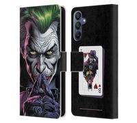 Head Case Designs sous Licence Officielle Batman DC Comics Le Criminel Three Jokers Étui Portefeuille en Cuir Compatible avec Samsung Galaxy A15