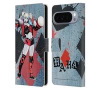 Head Case Designs sous Licence Officielle Batman DC Comics Maillet Harley Quinn Graphiques Étui Portefeuille en Cuir Compatible avec Google Pixel 10 Pro XL