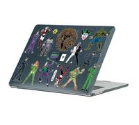 Head Case Designs sous Licence Officielle Batman DC Comics Méchants Graphismes Coque Ordinateur Portable Noir Pailleté Compatible avec MacBook Air 13.6" M2 A2681/M3 A3113/M4 A3240 2022/2024/2025