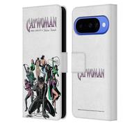 Head Case Designs sous Licence Officielle Batman DC Comics Neuf Vies de félin Fatale Catwoman Étui Portefeuille en Cuir Compatible avec Google Pixel 10
