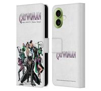 Head Case Designs sous Licence Officielle Batman DC Comics Neuf Vies de félin Fatale Catwoman Étui Portefeuille en Cuir Compatible avec Apple iPhone 17