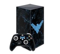 Head Case Designs sous Licence Officielle Batman DC Comics Nightwing Logos Et Bandes Dessinées Vinyle Autocollant De Jeu Peau Autocollant Compatible avec Xbox Series X Console and Controller Bundle