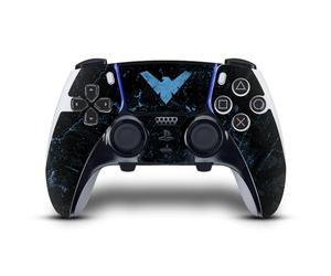 Head Case Designs sous Licence Officielle Batman DC Comics Nightwing Logos Et Bandes Dessinées Vinyle Autocollant De Jeu Peau Compatible avec Sony PlayStation 5 PS5 DualSense Edge Controller