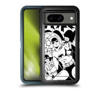Head Case Designs sous Licence Officielle Batman DC Comics Noir Et Blanc Bat-Manga! Étui Antichoc Ultra-Blindé Compatible avec Google Pixel 8