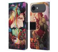 Head Case Designs sous Licence Officielle Batman DC Comics Poison Ivy & Harley Quinn Gotham City Sirens Étui Portefeuille en Cuir Compatible avec Apple iPhone 17 Air