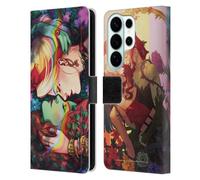 Head Case Designs sous Licence Officielle Batman DC Comics Poison Ivy & Harley Quinn Gotham City Sirens Étui Portefeuille en Cuir Compatible avec Samsung Galaxy S26 Ultra