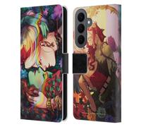 Head Case Designs sous Licence Officielle Batman DC Comics Poison Ivy & Harley Quinn Gotham City Sirens Étui Portefeuille en Cuir Compatible avec Samsung Galaxy S26 Plus
