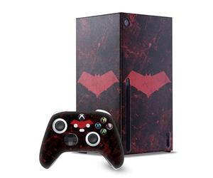 Head Case Designs Sous Licence Officielle Batman DC Comics Red Hood Logos Et Bandes Dessinées Enveloppement De Console De Jeu Et Skins Pour Manette De Jeu Ensemble compatible avec Xbox Series X