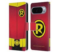 Head Case Designs sous Licence Officielle Batman DC Comics Robin Costume Damian Wayne Étui Portefeuille en Cuir Compatible avec Google Pixel 10 Pro XL