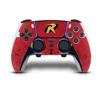 Head Case Designs sous Licence Officielle Batman DC Comics Robin Logos Et Bandes Dessinées Vinyle Autocollant De Jeu Peau Autocollant Compatible avec Sony PlayStation 5 PS5 DualSense Edge Controller