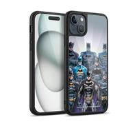 Head Case Designs sous Licence Officielle Batman DC Comics Through The Years Costumes emblématiques des Bande dessinée Coque en Gel renforcée [Qualité Militaire] Compatible avec Apple iPhone 15 Plus