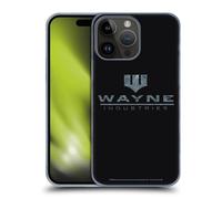 Head Case Designs sous Licence Officielle Batman DC Comics Wayne Industries Logo Dualité Coque Dure pour l'arrière Compatible avec Apple iPhone 15 Pro Max