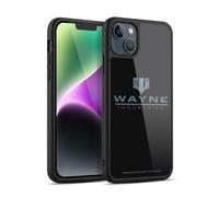 Head Case Designs sous Licence Officielle Batman DC Comics Wayne Industries Logo Dualité Coque en Gel renforcée [Protection de Qualité Militaire] Compatible avec Apple iPhone 14 Plus