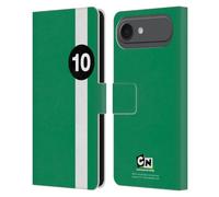 Head Case Designs Sous licence officielle Ben 10 : Alien Force Ben 10 Étui portefeuille en cuir graphique compatible avec Apple iPhone 17 Air