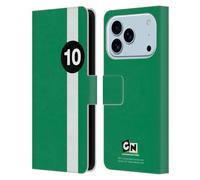 Head Case Designs Sous licence officielle Ben 10 : Alien Force Ben 10 Étui portefeuille en cuir graphique compatible avec Apple iPhone 17 Pro
