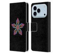 Head Case Designs sous Licence Officielle Beth Wilson Boucles Colorées Noeud Celtique Étoiles Étui Portefeuille en Cuir Compatible avec Apple iPhone 17 Pro