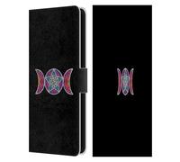 Head Case Designs sous Licence Officielle Beth Wilson Triple Lune Païenne Noeud Celtique Étoiles Étui Portefeuille en Cuir Compatible avec Samsung Galaxy S25 FE