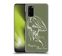 Head Case Designs sous Licence Officielle Billie Eilish Album Pochoir Vert Happier Than Ever Coque Dure pour l'arrière Compatible avec Samsung Galaxy S20 / S20 5G