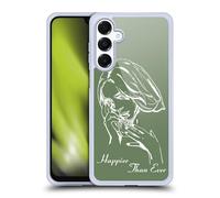 Head Case Designs sous Licence Officielle Billie Eilish Album Pochoir Vert Happier Than Ever Coque en Gel [Qualité Militaire] Compatible avec Samsung Galaxy A16 5G Et Compatible avec MagSafe