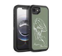 Head Case Designs sous Licence Officielle Billie Eilish Album Pochoir Vert Happier Than Ever Étui Antichoc Ultra-Blindé Compatible avec Apple iPhone 16e / iPhone 17e