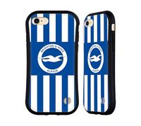 Head Case Designs sous Licence Officielle Brighton & Hove Albion F.C Accueil Kit De Badges 2025/26 Coque Hybride Compatible avec Apple iPhone 7/8 / SE 2020 & 2022