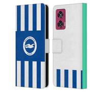 Head Case Designs sous Licence Officielle Brighton & Hove Albion F.C Accueil Kit De Badges 2025/26 Étui Portefeuille en Cuir Compatible avec Motorola Edge 50 Fusion