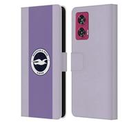 Head Case Designs sous Licence Officielle Brighton & Hove Albion F.C Away Kit De Badges 2025/26 Étui Portefeuille en Cuir Compatible avec Motorola Edge 50 Fusion