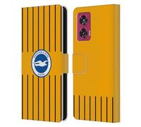 Head Case Designs sous Licence Officielle Brighton & Hove Albion F.C Troisième Kit De Badges 2025/26 Étui Portefeuille en Cuir Compatible avec Motorola Edge 50 Fusion
