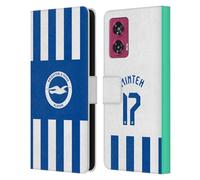 Head Case Designs sous Licence Officielle Brighton & Hove Albion F.C Yankuba Minteh 2025/26 Joueurs Home Kit Étui Portefeuille en Cuir Compatible avec Motorola Edge 50 Fusion
