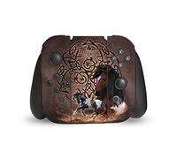 Head Case Designs sous Licence Officielle Brigid Ashwood Cheval Mélange d'art Vinyle Autocollant De Jeu Peau Autocollant Couverture Compatible avec Nintendo Switch Joy-Con Controller