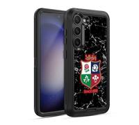 Head Case Designs sous Licence Officielle British and Irish Lions Marbre Badge Étui Antichoc Ultra-Blindé Compatible avec Samsung Galaxy S23 5G