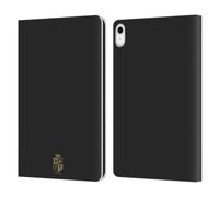 Head Case Designs sous Licence Officielle British and Irish Lions Noir et Or Badge Étui Portefeuille en Cuir Compatible avec Apple iPad 10.9 2022/2025