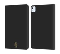 Head Case Designs sous Licence Officielle British and Irish Lions Noir et Or Badge Étui Portefeuille en Cuir Compatible avec Apple iPad Air 11 2020/2022/2024/2025