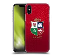 Head Case Designs sous Licence Officielle British and Irish Lions Texturé Badge Coque Dure pour l'arrière Compatible avec Apple iPhone X/iPhone XS