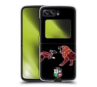 Head Case Designs sous Licence Officielle British and Irish Lions Wallaby Contre Lion Badge Coque Dure pour l'arrière Compatible avec Motorola Razr 2022