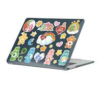 Head Case Designs Sous Licence Officielle Care Bears Classique Icones Coque Ordinateur Portable Noir Pailleté Armure Cristal Compatible avec MacBook Air 13.6" M2 A2681/M3 A3113/M4 A3240 2022/2024/2025