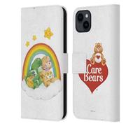 Head Case Designs sous Licence Officielle Care Bears Rainbow 2 Classique Étui Portefeuille en Cuir Compatible avec Apple iPhone 15 Plus
